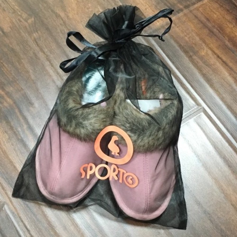 NWT Sporto Pink Suede Slippers Small (5-6)